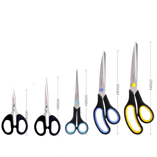 Tesoura manual uso geral a�o inoxid�vel 140 a 215 mm 5 pe�as - BOM-3302