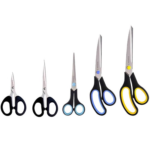 Tesoura manual uso geral a�o inoxid�vel 140 a 215 mm 5 pe�as - BOM-3302