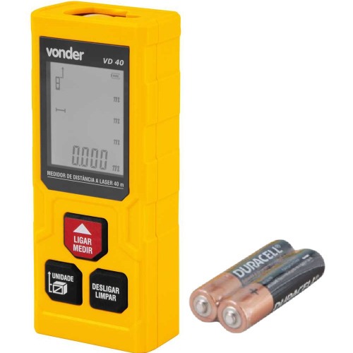 Trena a laser com leitura até de 40 metros - VD 40 Trena a laser com leitura até de 40 metros - VD 40