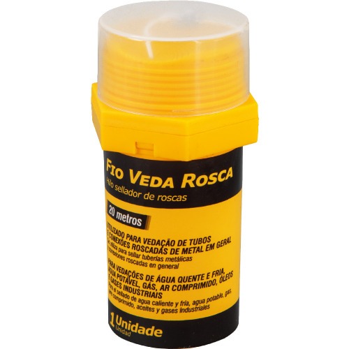 Fio veda rosca com comprimento de 20 metros Fio veda rosca com comprimento de 20 metros