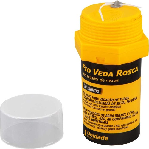 Fio veda rosca com comprimento de 20 metros Fio veda rosca com comprimento de 20 metros
