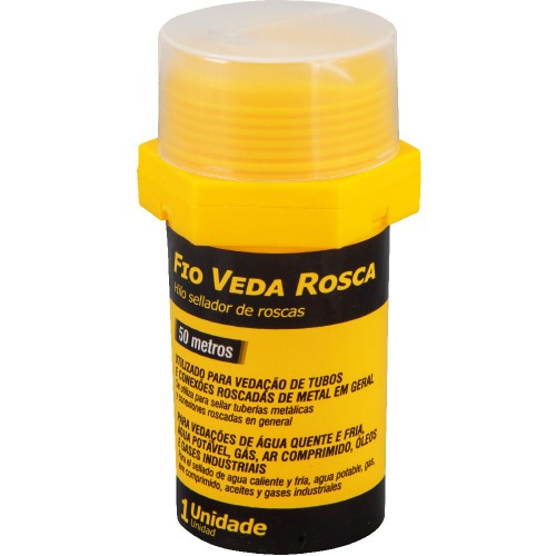 Fio veda rosca com comprimento de 50 metros Fio veda rosca com comprimento de 50 metros