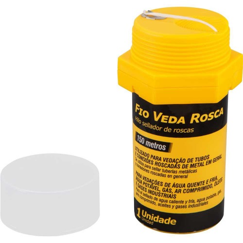 Fio veda rosca com comprimento de 150 metros Fio veda rosca com comprimento de 150 metros