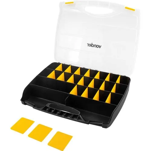 Organizador plástico com 26 compartimentos - OPV 260