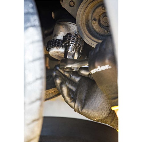 Saca filtro de leo com corrente dupla ajustvel at 143 mm