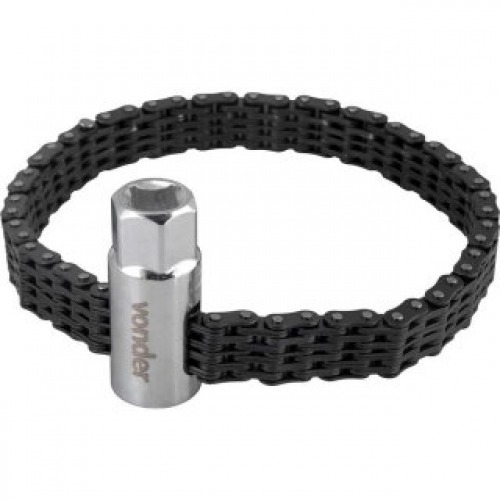 Saca filtro de leo com corrente dupla ajustvel at 143 mm