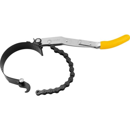 Saca filtro de óleo com cinta e corrente de 70 a 114 mm Saca filtro de óleo com cinta e corrente de 70 a 114 mm