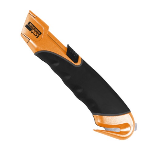 Estilete de seguran�a retr�til com ponta bico de pato