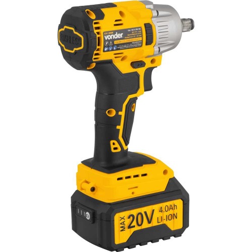 Chave de impacto a bateria 20V encaixe de 1/2 Chave de impacto a bateria 20V encaixe de 1/2