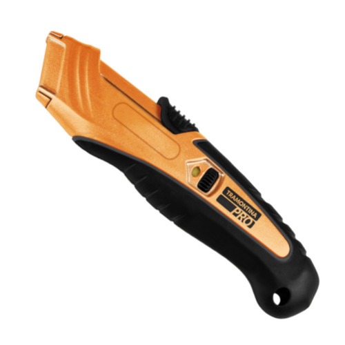 Estilete de seguran�a retr�til com ajuste de l�mina