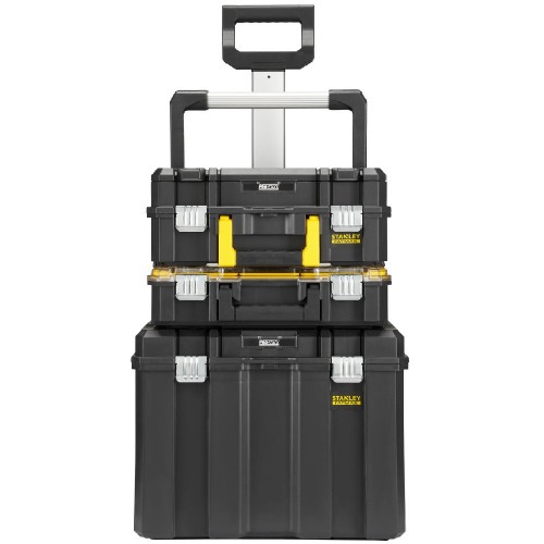 Caixa plástica para ferramentas torre 3 módulos com rodas Fatmax - Pro-Stack Caixa plástica para ferramentas torre 3 módulos com rodas Fatmax - Pro-Stack