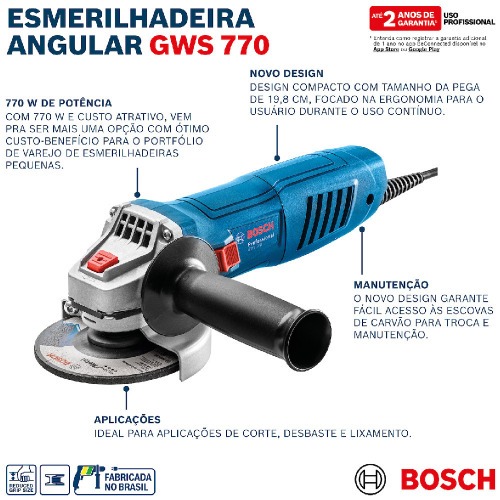 Esmerilhadeira angular 4.1/2
