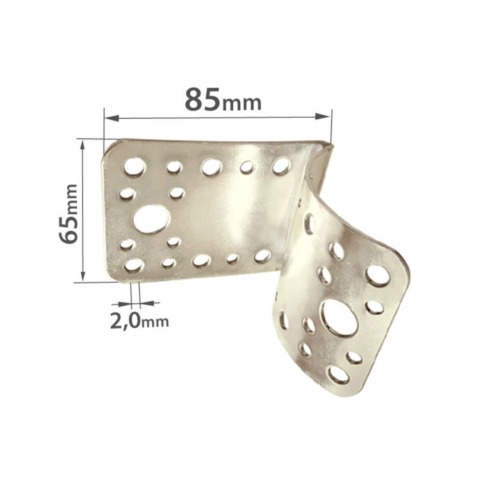 Cantoneira moldada para eucalipto com plano horizontal 65 x 85 mm - 0939