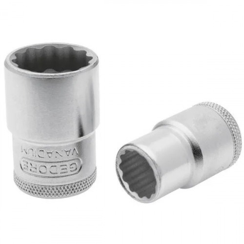 Soquete estriado 10 mm encaixe 1/2 Soquete estriado 10 mm encaixe 1/2
