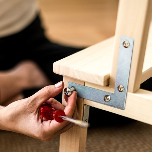 Placa angular de junção para madeira 20 x 100 mm - 660-310 Placa angular de junção para madeira 20 x 100 mm - 660-310