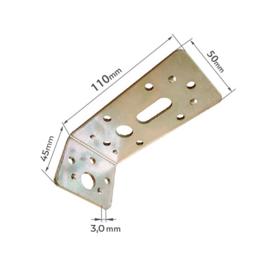 Cantoneira pesada de jun��o 45 x 50 x 110 mm - 776-110