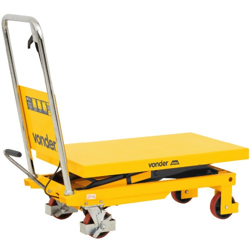 Mesa hidráulica pantográfica capacidade 500 Kg com roda de PU - MPP 500 Mesa hidráulica pantográfica capacidade 500 Kg com roda de PU - MPP 500