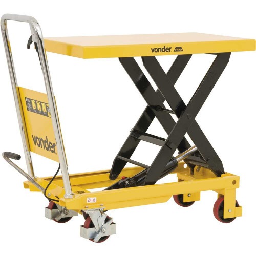 Mesa hidráulica pantográfica capacidade 500 Kg com roda de PU - MPP 500 Mesa hidráulica pantográfica capacidade 500 Kg com roda de PU - MPP 500