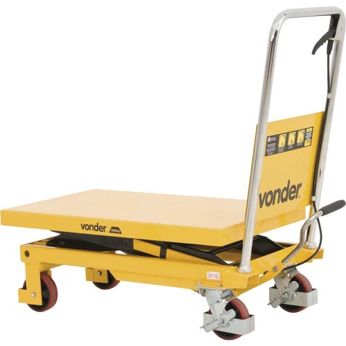 Mesa hidráulica pantográfica capacidade 500 Kg com roda de PU - MPP 500 Mesa hidráulica pantográfica capacidade 500 Kg com roda de PU - MPP 500