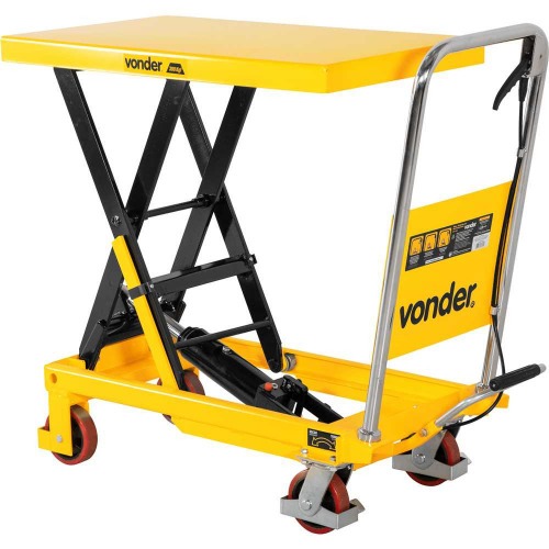 Mesa hidrulica pantogrfica capacidade 300 kg com roda de PU - MPP 300