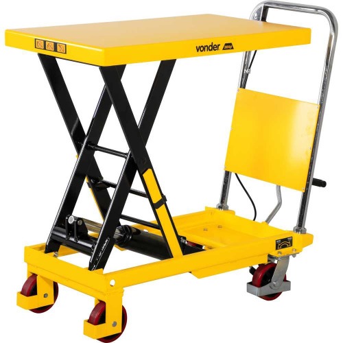 Mesa hidrulica pantogrfica capacidade 300 kg com roda de PU - MPP 300