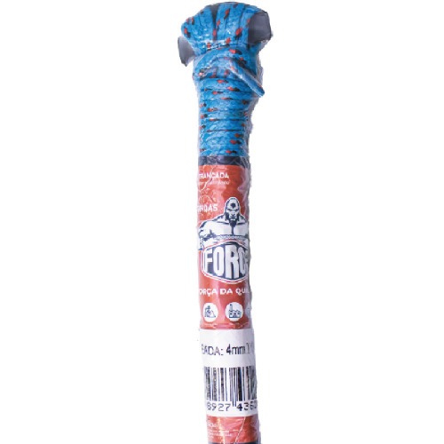 Corda multifilamento trançada 4 mm x 15 m cores sortidas - 241 Corda multifilamento trançada 4 mm x 15 m cores sortidas - 241