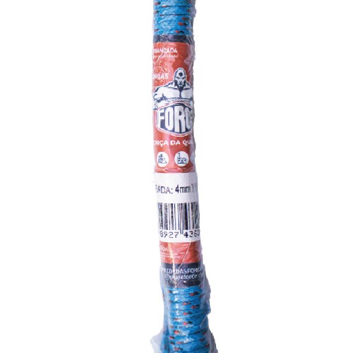 Corda multifilamento trançada 4 mm x 15 m cores sortidas - 241 Corda multifilamento trançada 4 mm x 15 m cores sortidas - 241