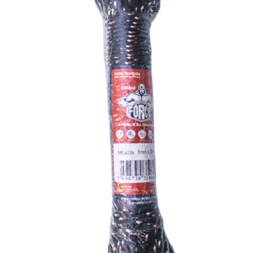 Corda multifilamento trançada 6 mm x 20 m cores sortidas - 247 Corda multifilamento trançada 6 mm x 20 m cores sortidas - 247