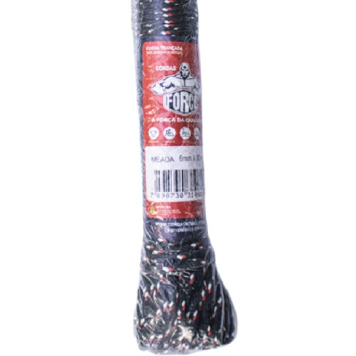 Corda multifilamento trançada 6 mm x 20 m cores sortidas - 247 Corda multifilamento trançada 6 mm x 20 m cores sortidas - 247