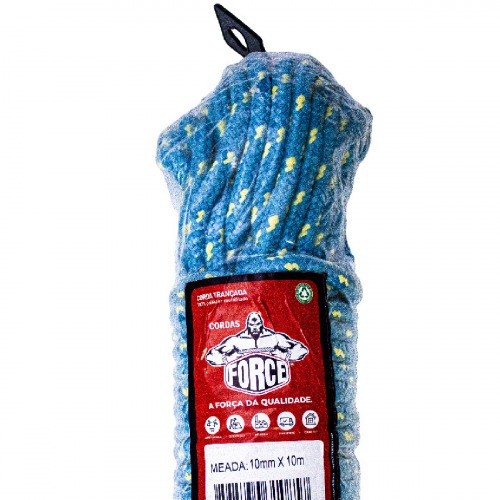 Corda multifilamento trançada 10 mm x 10 m cores sortidas - 239 Corda multifilamento trançada 10 mm x 10 m cores sortidas - 239