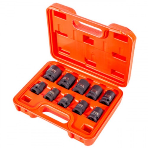 Jogo de soquete de impacto sextavado 10 a 24 mm encaixe 1/2 Jogo de soquete de impacto sextavado 10 a 24 mm encaixe 1/2