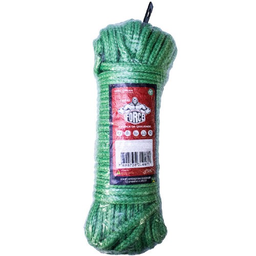 Corda multifilamento tranada 12 mm x 20 m cores sortidas - 250