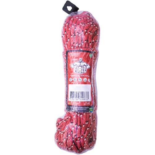 Corda multifilamento tranada 8 mm x 20 m cores sortidas - 248