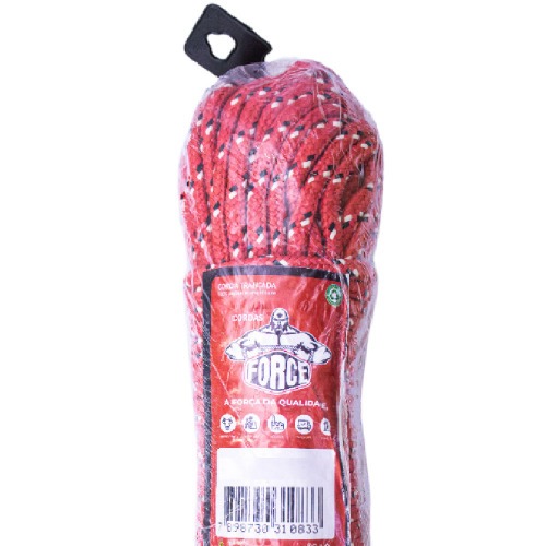 Corda multifilamento tranada 8 mm x 20 m cores sortidas - 248