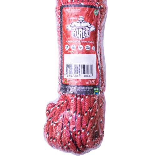 Corda multifilamento tranada 8 mm x 20 m cores sortidas - 248