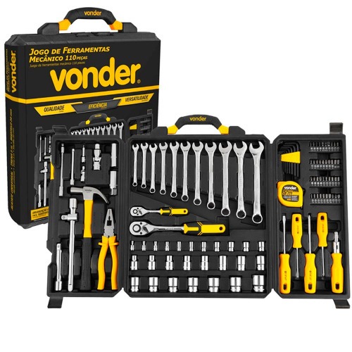 Jogo de ferramentas para mecânico com 110 peças Jogo de ferramentas para mecânico com 110 peças