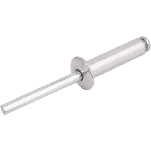 Rebite de repuxo em alumínio 4,0 x 25 mm com 50 peças Rebite de repuxo em alumínio 4,0 x 25 mm com 50 peças