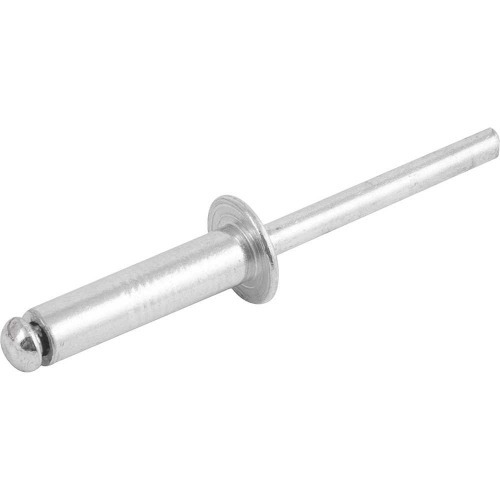 Rebite de repuxo em alumínio 4,0 x 25 mm com 50 peças Rebite de repuxo em alumínio 4,0 x 25 mm com 50 peças