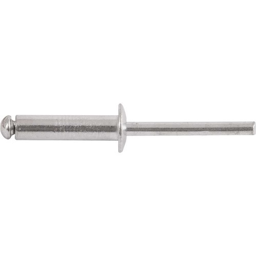 Rebite de repuxo em alumínio 4,0 x 25 mm com 50 peças Rebite de repuxo em alumínio 4,0 x 25 mm com 50 peças