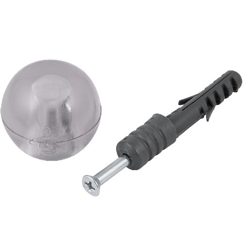 Batente de porta 8 mm cristal com bucha e parafuso