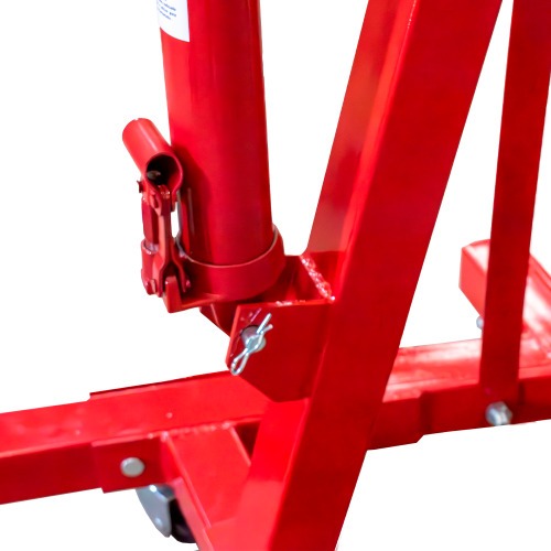 Guincho hidr�ulico dobr�vel 2T com prolongador rodagem de ferro