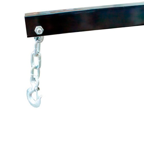 Guincho hidr�ulico dobr�vel 2T com prolongador rodagem de ferro