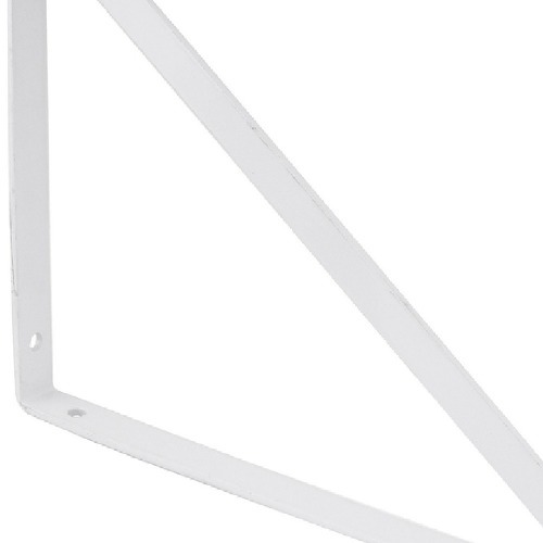 Cantoneira tipo mão francesa 20 cm branca Cantoneira tipo mão francesa 20 cm branca