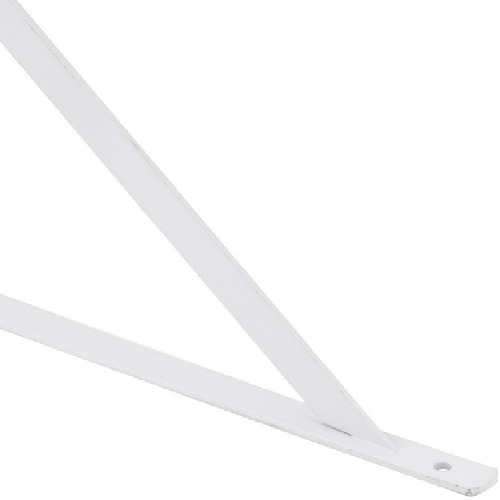 Cantoneira tipo mão francesa 20 cm branca Cantoneira tipo mão francesa 20 cm branca