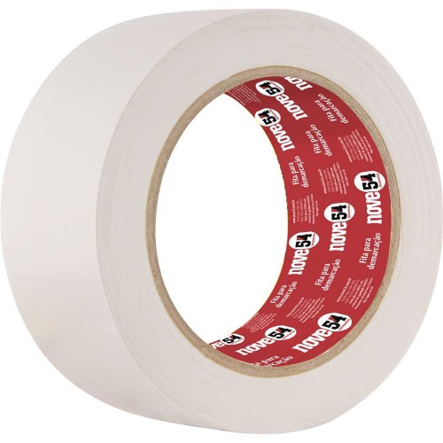 Fita adesiva para demarcao 48 mm x 30 m branca