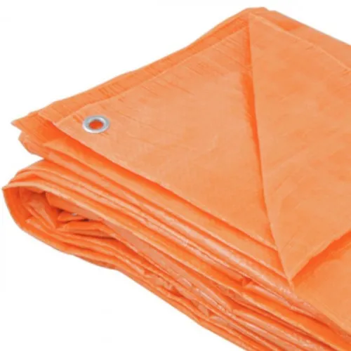 Lona de polietileno 7 x 4 m 100 micra laranja