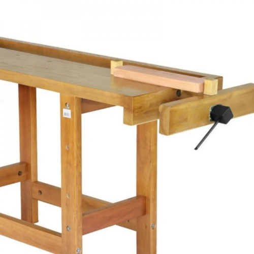 Bancada para marceneiro 1,60 x 0,55 x 0,90 m com 2 morsas - RLLMAD160