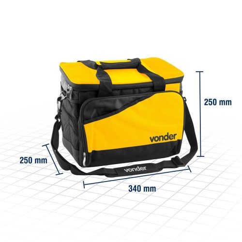 Bolsa térmica em lona reforçada com alça 17 litros Bolsa térmica em lona reforçada com alça 17 litros
