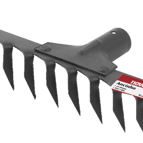 Ancinho sem cabo com 10 dentes