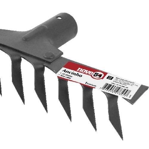 Ancinho sem cabo com 10 dentes